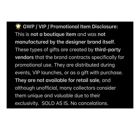 YSL Yves Saint Laurent Beaute GWP VIP Vanity Case Converted Bag Black NIB - Picture 14 of 14